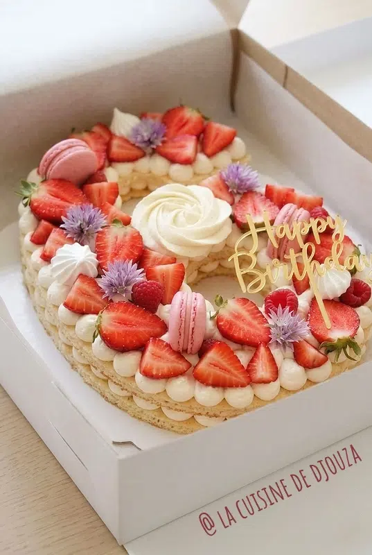 Gateau number cake génoise légère