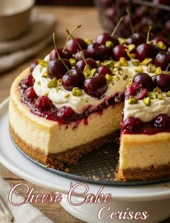 Recette de cheesecake aux cerises bigarreaux