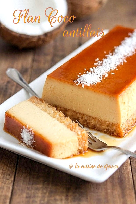 Flan coco antillais maison au caramel fondant