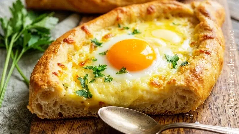 Coupe du khachapuri adjarien