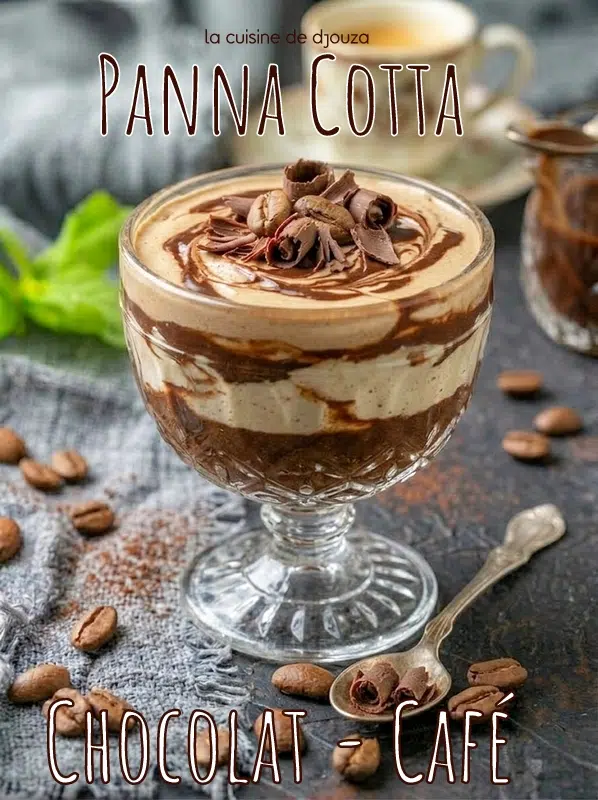 Panna cotta servie dans une coupe