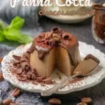Panna cotta chocolat café : Dessert italien