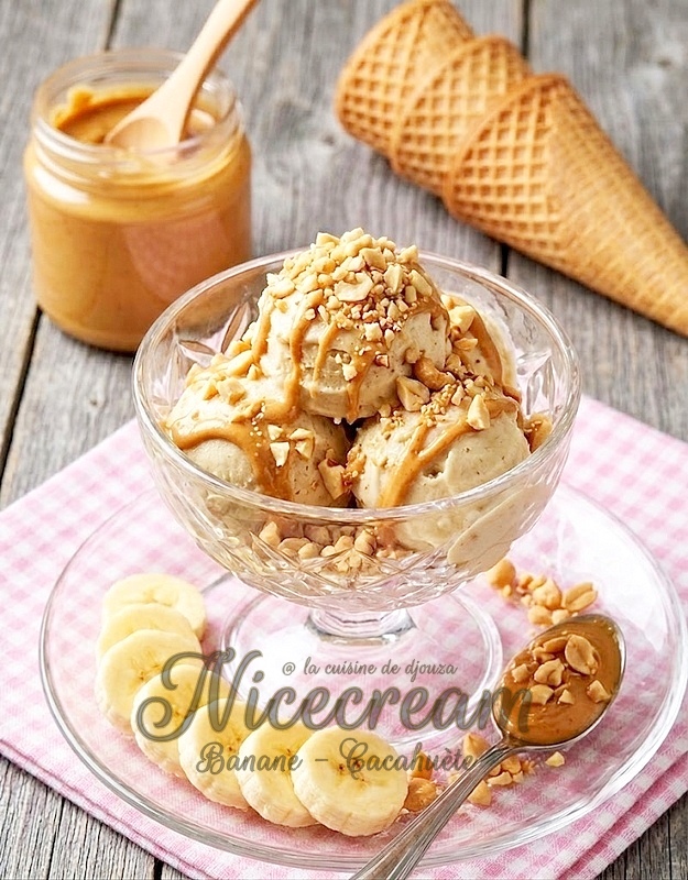 Nice cream banane beurre de cacahuète maison crémeuse
