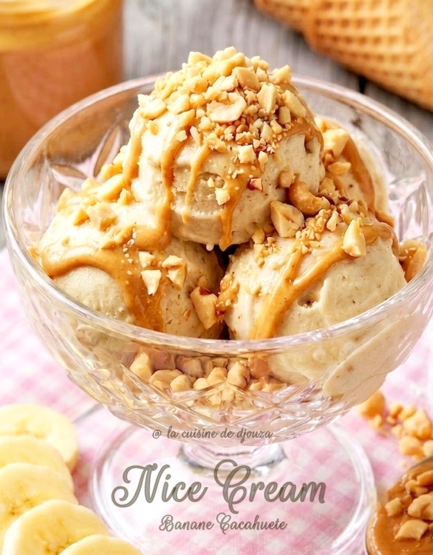 Nice cream banane cacahuète maison sans sorbetière