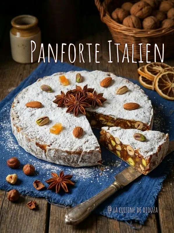 dessert de Noel italien le panforte aux fruits secs et figues