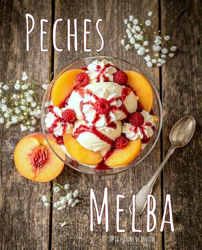 Coupe de pêche melba maison