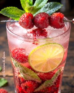 recette de mojito framboises