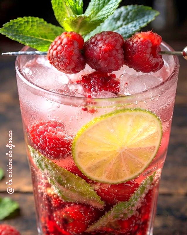 Recette de virgin mojito framboise