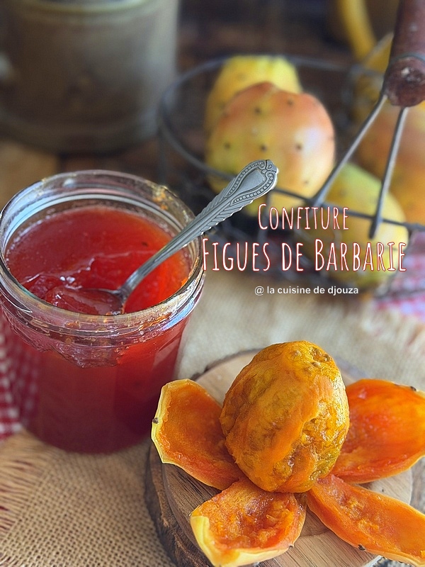 Confiture de fruit du cactus, figue de barbarie
