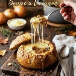Soupe à l’oignon gratinée en pain de campagne