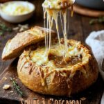 soupe au fromage comté et oignons caramélisés